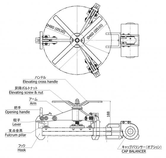 ワンタッチ開閉装置